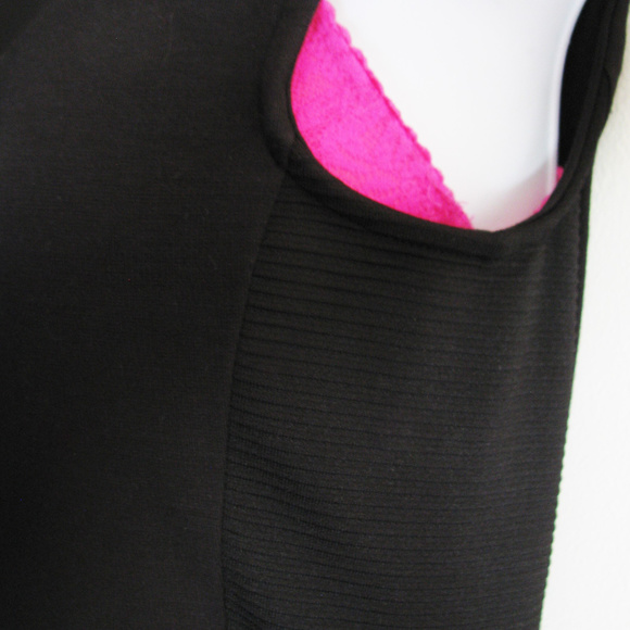 FRENCH CONNECTION LBD SZ 6 US Black SCUBA Dress - Picture 6 of 8